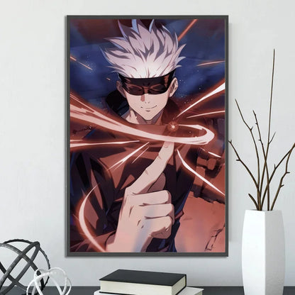 MINISO Japanese anime Oil Painting By Numbers Kits Jujutsu Kaisen DIY Pictures By Numbers Home Decor Birthday gift