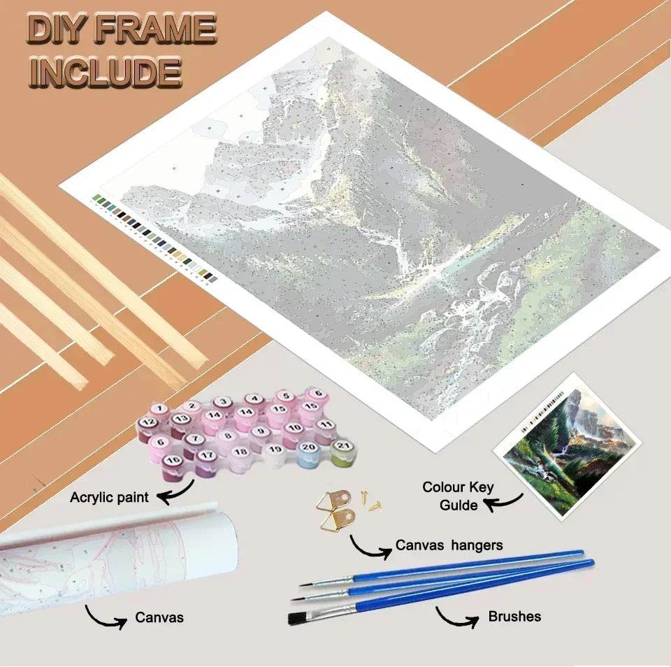 MINISO Japanese anime Oil Painting By Numbers Kits Jujutsu Kaisen DIY Pictures By Numbers Home Decor Birthday gift