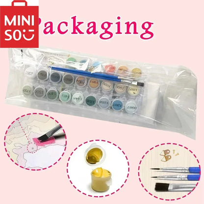 MINISO Japanese anime Oil Painting By Numbers Kits Jujutsu Kaisen DIY Pictures By Numbers Home Decor Birthday gift