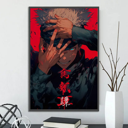 MINISO Japanese anime Oil Painting By Numbers Kits Jujutsu Kaisen DIY Pictures By Numbers Home Decor Birthday gift