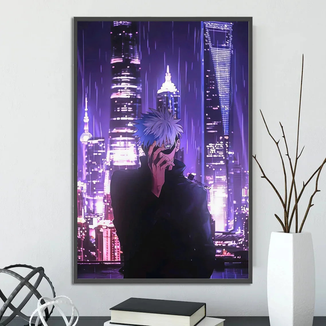 MINISO Japanese anime Oil Painting By Numbers Kits Jujutsu Kaisen DIY Pictures By Numbers Home Decor Birthday gift