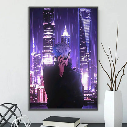 MINISO Japanese anime Oil Painting By Numbers Kits Jujutsu Kaisen DIY Pictures By Numbers Home Decor Birthday gift