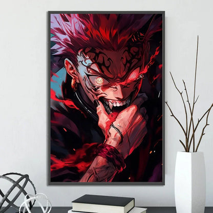 MINISO Japanese anime Oil Painting By Numbers Kits Jujutsu Kaisen DIY Pictures By Numbers Home Decor Birthday gift