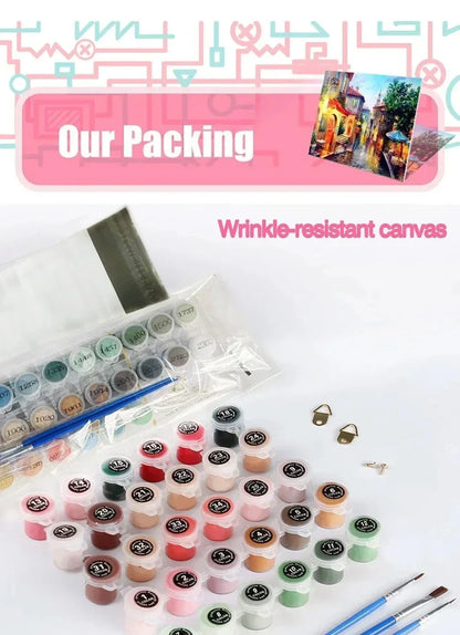 MINISO Japanese anime Oil Painting By Numbers Kits Jujutsu Kaisen DIY Pictures By Numbers Home Decor Birthday gift